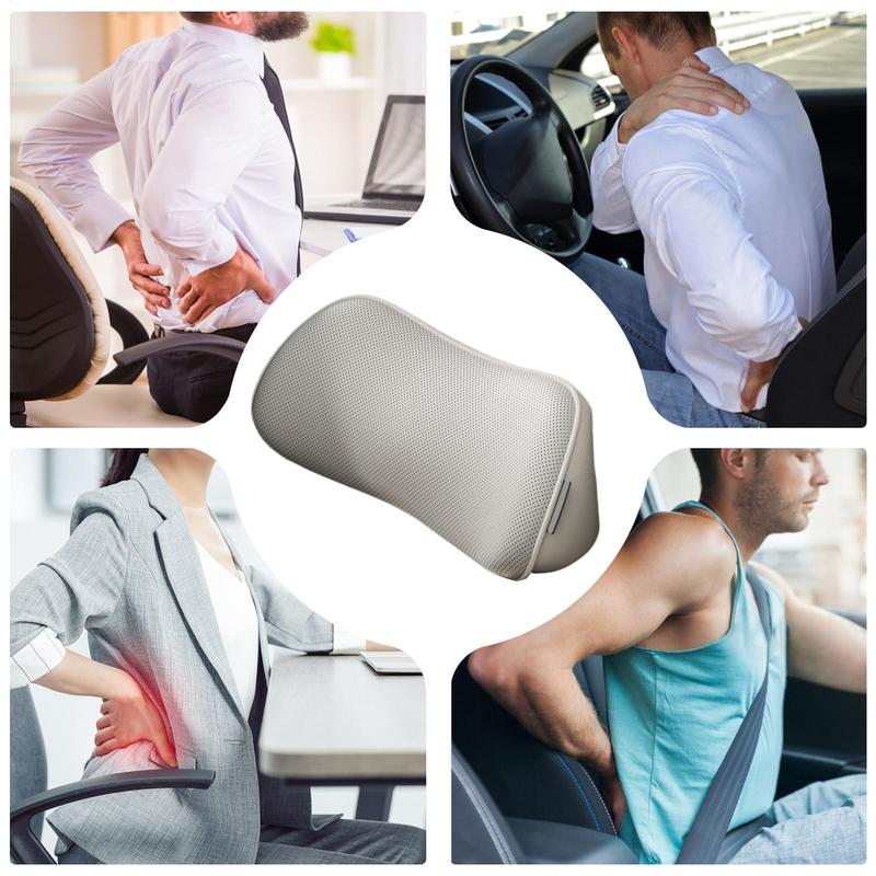 Lumbar Support Pillow for Car Lumbar Pillow for Chair Non-slip Car Back Cushion for Long-Distance Driving Car Chair Wheelchair