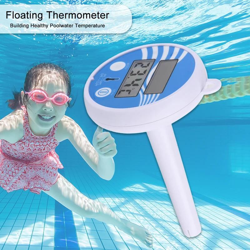 New Wireless Swimming Pool Floating Thermometer Solar Powered Multi-functional Spa Hot Tub Ponds Temperature Measuring Meter