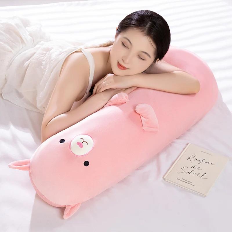 Cartoon Animal Plush Pillow Stuffed Capybara Alpaca Pig Toys for Children Soft Stuffed Animal Kawaii Baby Dolls Birthday Gifts
