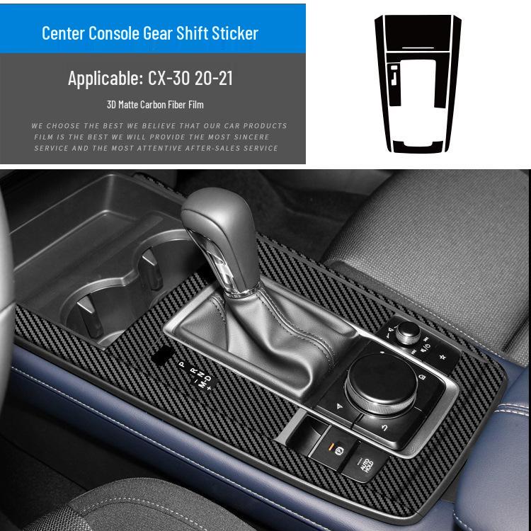 Mazda CX5/CX30 (17-21) Interior Carbon Fiber Sticker - Damage-Free Replacement
