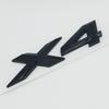 3D ABS Chrome Black Car Letters Logo X4 Emblem Badge Auto Styling Rear Trunk Sticker Decals Accessories For BMW G01 G02 F26 M40i Uo2