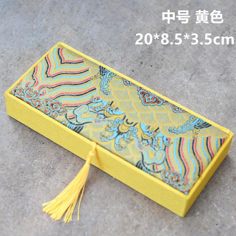 Chinese Style Rectangular Exquisite Tassel Brocade Box Gift Wrapping Available in Multiple Colors and Sizes Protect Your Jewelry