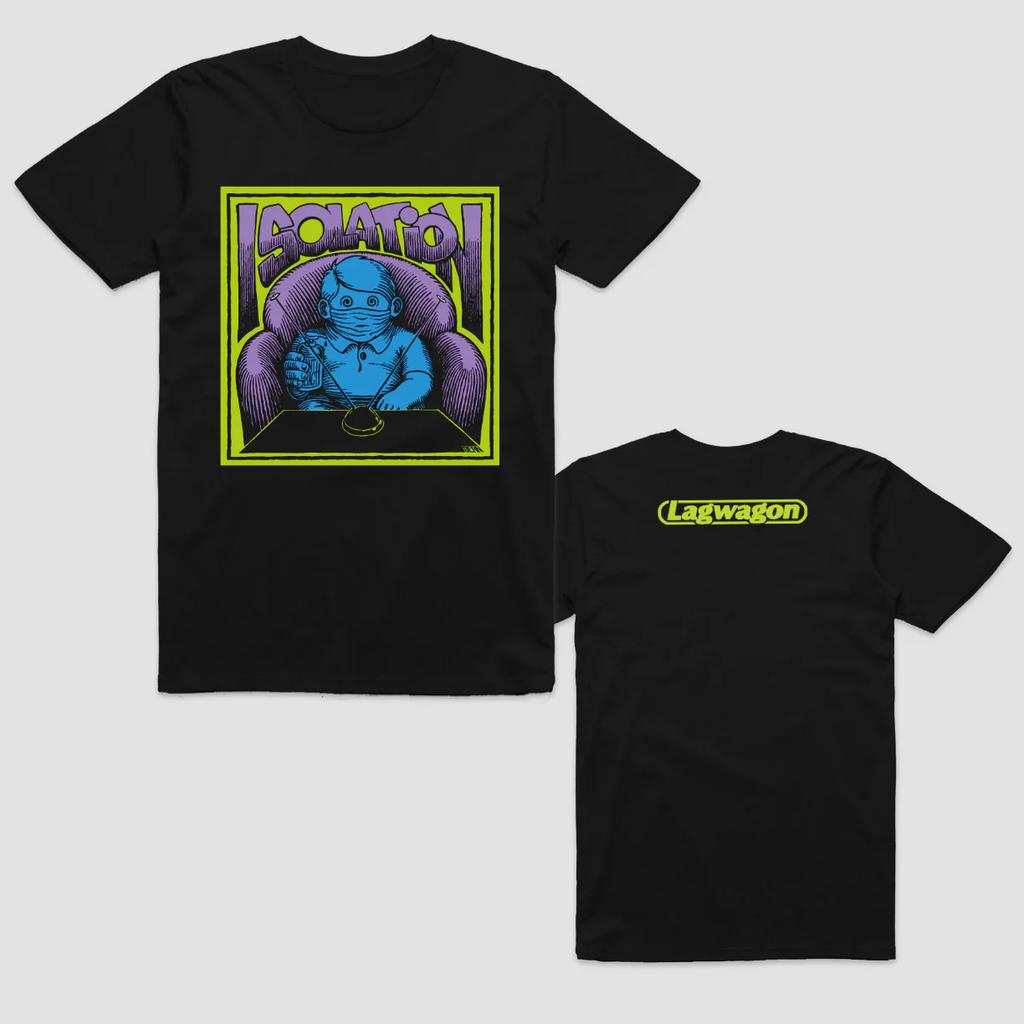 Fashion Hip Hop Unisexs Tshirt Lagwagon Band Cotton Black Print Overszied Short Sleeves Unisex Women Unisex Tee Unisexs Clothing