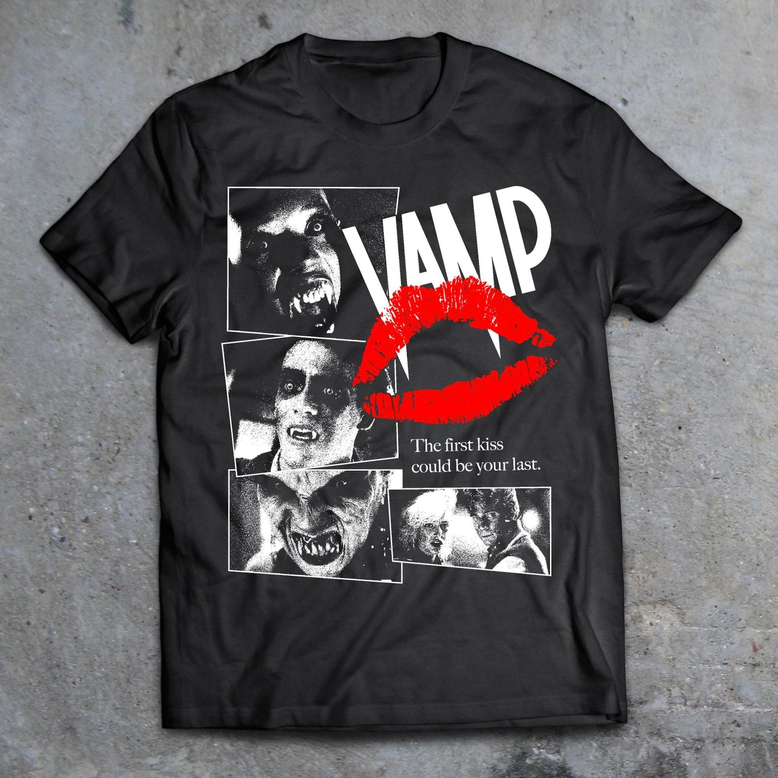 Vamp 1986 Horror T-Shirt, 80 s Horror Shirt, Grace Jones, Lost Boys, Fright Night, Weird Science, Creepshow, Nightmare Elm Street, Phantasm 4XL