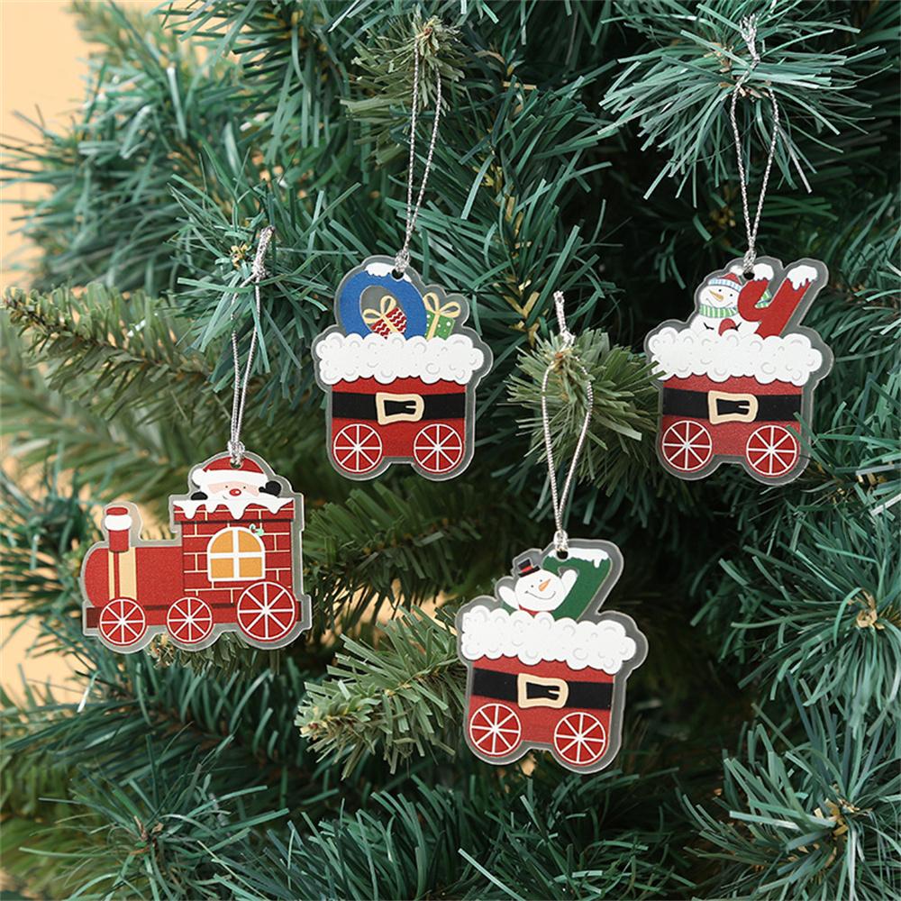 

Window Decorations Holiday Gifts Health And Environmental Protection Household Products Christmas Ornaments Vivid Small Train 6 X 6CM