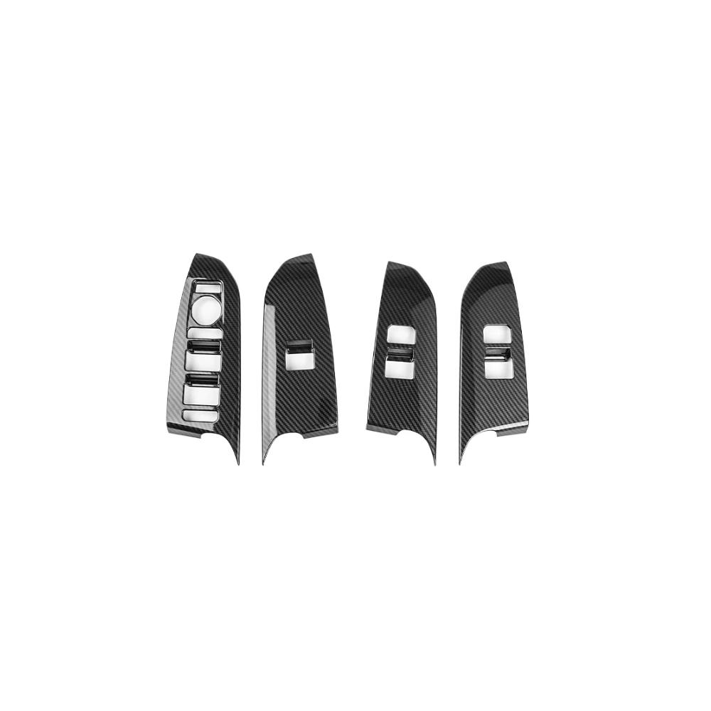 For Kia EV5 2024 2025 Car Tuning Carbon Fiber Window Button Cover Trim Car Interior Accessories LHD