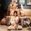 Simulated Cat Throw Pillow Plush Toy Cat Doll Home Sofa Pillow Cushion Girl Rag Doll