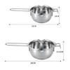 Stainless Steel Wax Melting Pot Double Boiler Pot for Melting Chocolate Candy and Candle Chocolate Warmer Melting Bowl Bakeware