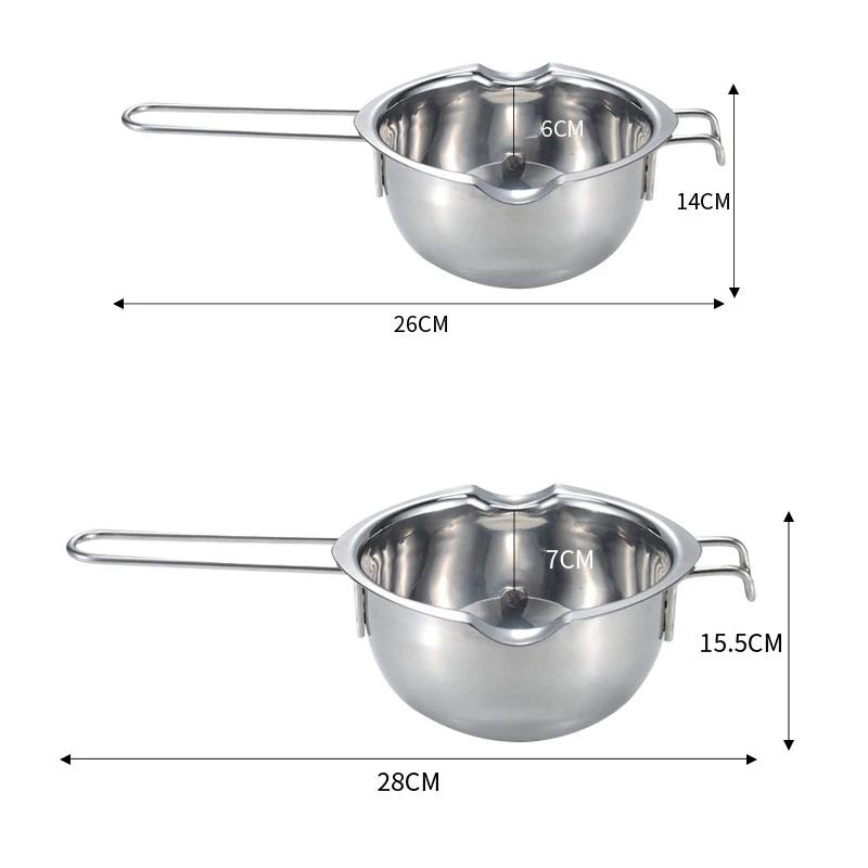 Stainless Steel Wax Melting Pot Double Boiler Pot for Melting Chocolate Candy and Candle Chocolate Warmer Melting Bowl Bakeware