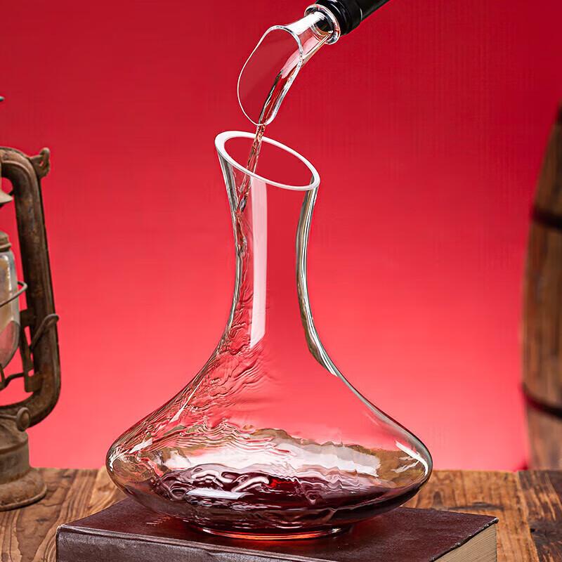 QINGPINGGUO Lead-Free Crystal Glass Red Wine Glasses 11-Piece Set Burgundy Wine Glasses Decanter Corkscrew Cup Holder