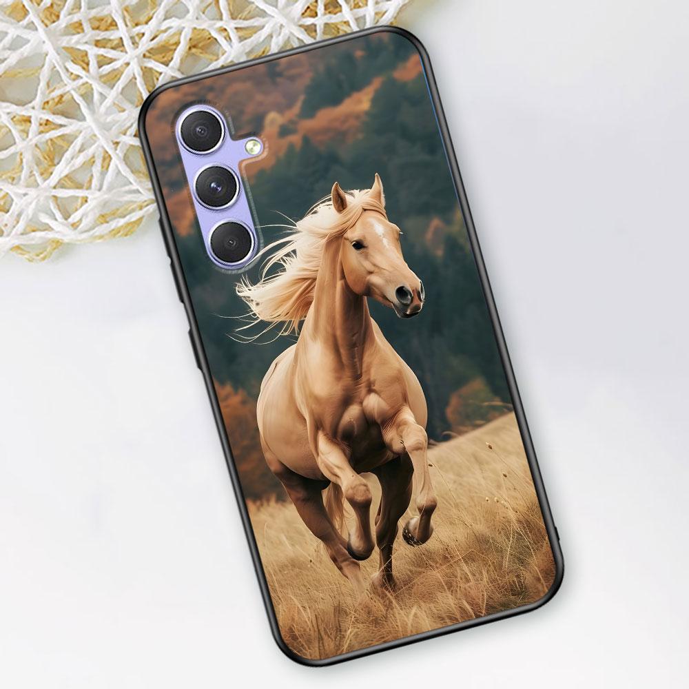Horse Case for Samsung Galaxy A51 A53 A54 A31 A52 A12 A13 A21s A22 A32 A11 A22 A33 A41 A52s A73 A14 A24 TPU Phone Cover
