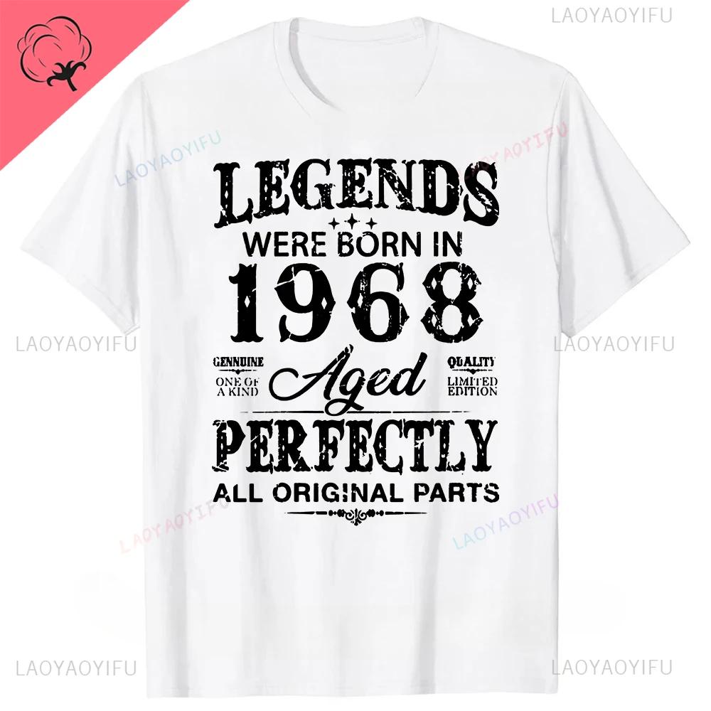 Made in 1968 Classic Limited Edition Birthday Cassette T-shirt Men's Women's Harajuku Street Vintage Street Cotton Tee Tops