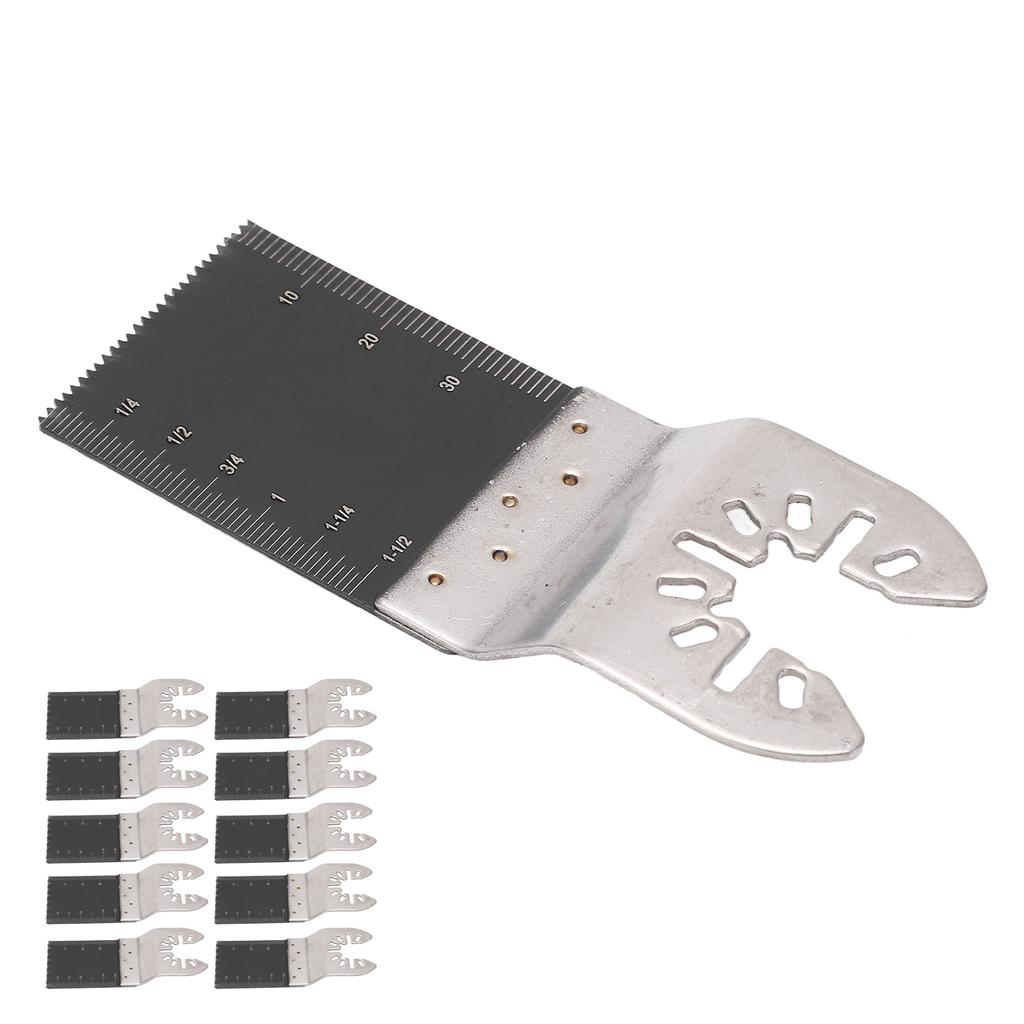 10Pcs Oscillating Saw Blade 34mm Multitool Quick Release Tool Set Kit for Wood Plastic