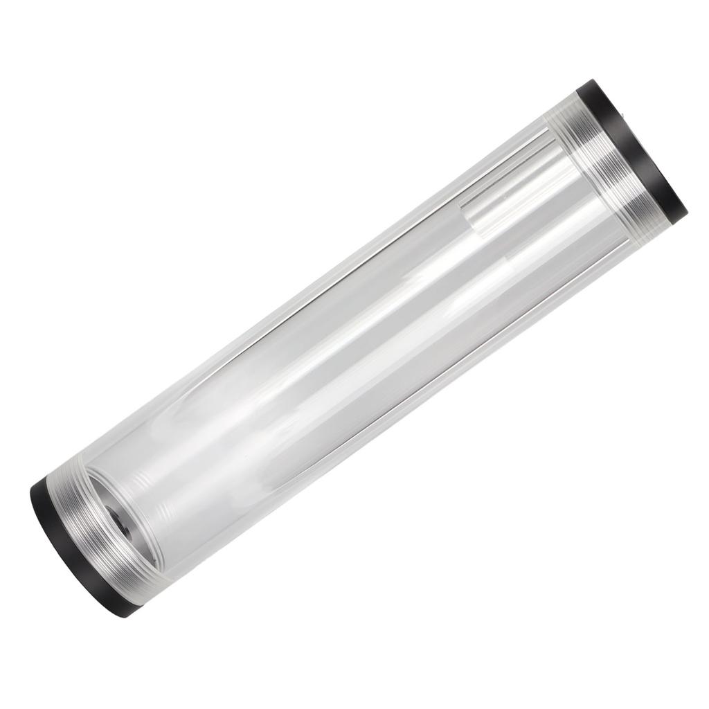 Water Cooling Reservoir 210mm 8.3in Length Acrylic Plastic Material 3 Holes G1 4in Thread Low Noise PC Cooling Tank