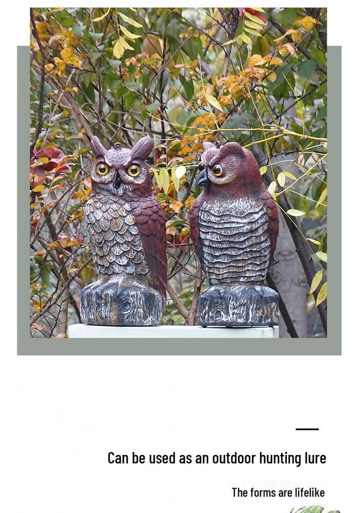 Owl Garden Ornaments: Rodent Repellent, Decorative Bird Sculptures