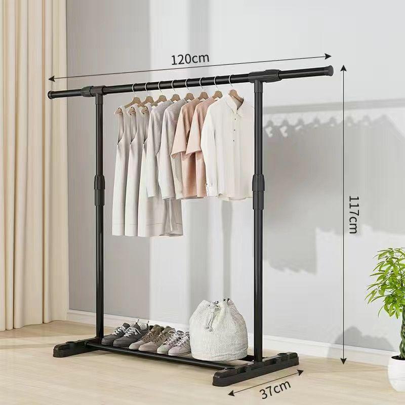 Bold Vertical Clothes Rack: Floor-Standing Drying Rod for Home or Balcony