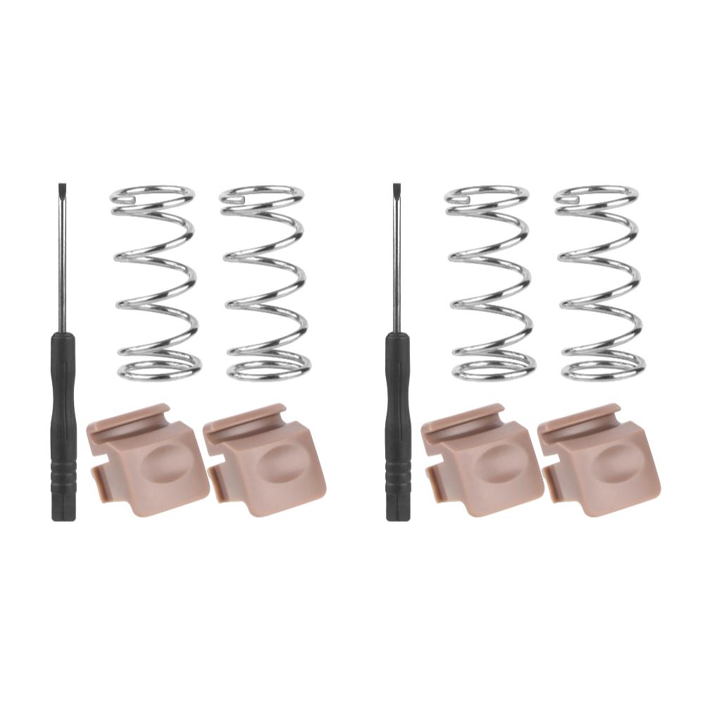 2 Stück Wasserflaschendeckel Mund-Druckknopfschalter mit Federn & Kleiner Schraubendreher für Owala FreeSip Wasserflasche