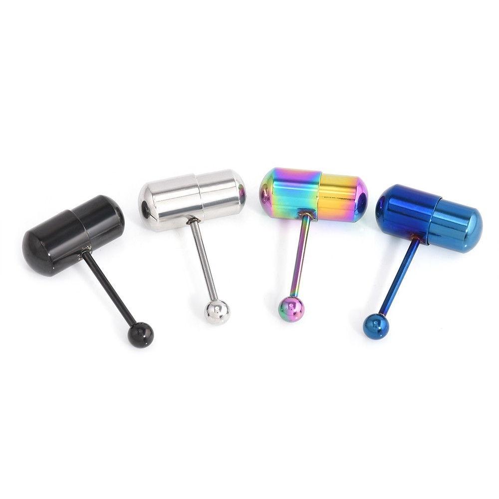 New Cool Vibrating Tongue Bar Ring Stud Body Piercing Jewelry + Batteries FT