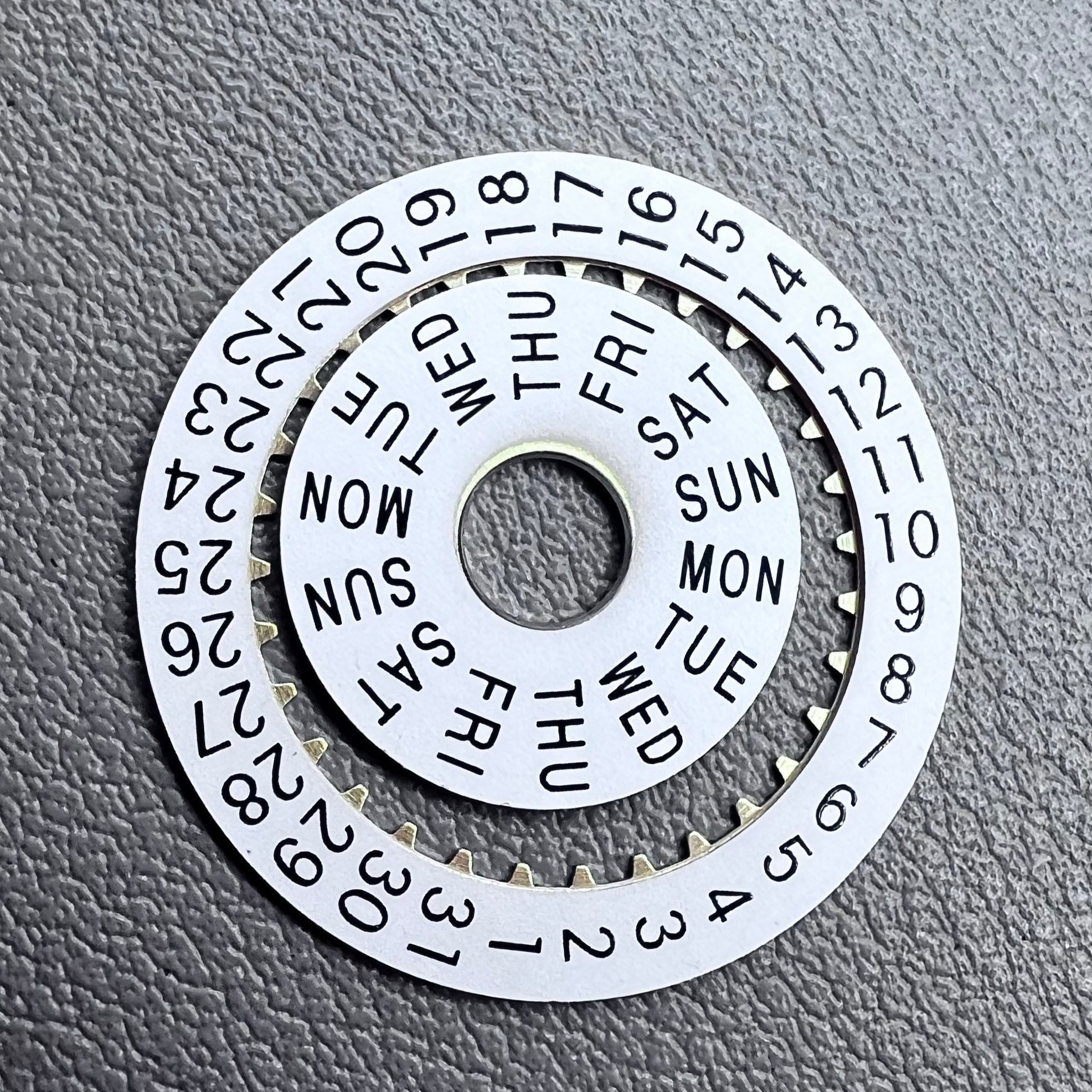White Date Disk Wheel Date Wheel for China 7750 Automatic Mechanical Movement