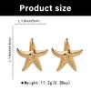 Trendy Oceanic Starfish Earrings High Quality Metal Jewelry Comfortable Daily Wear Marine themed Ear Accessories