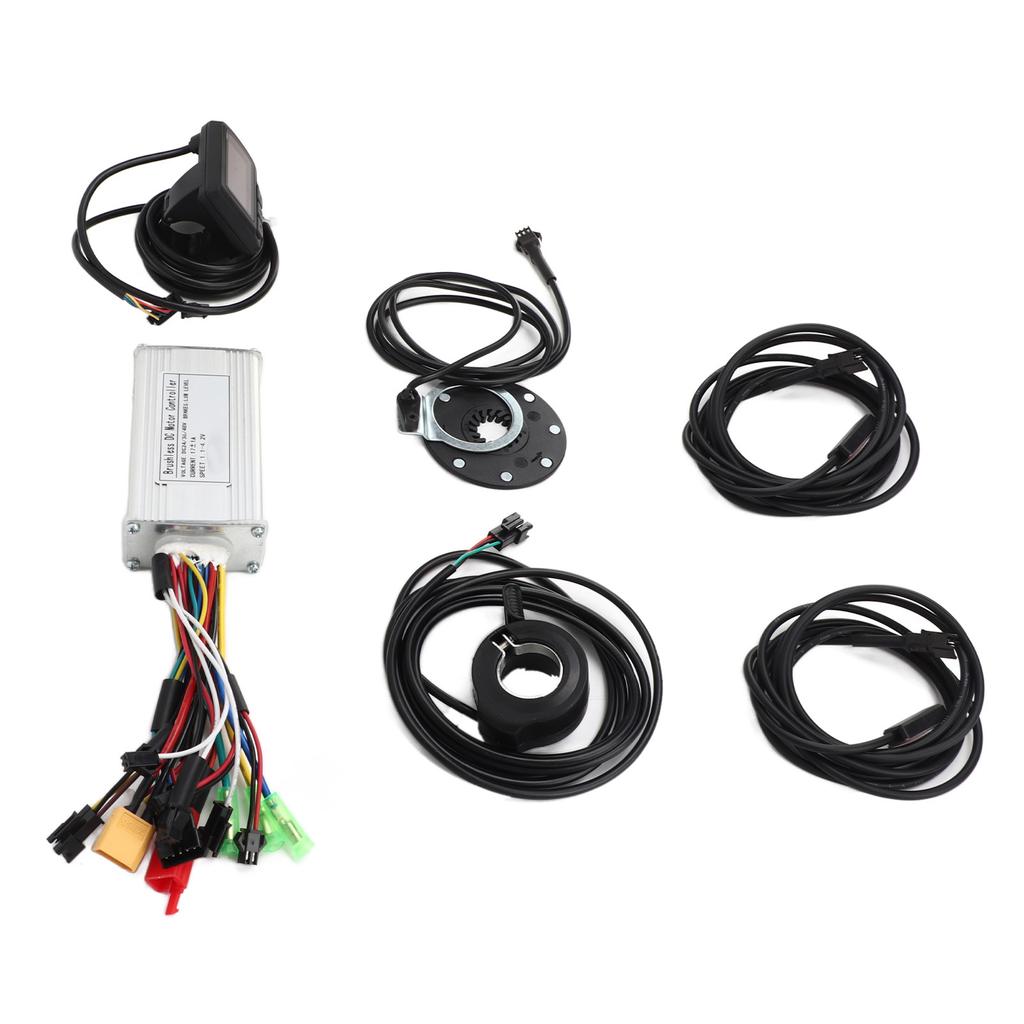 Electric Bike Bicycle Scooter 24V 36V 48V 17A Speed Controller EN06 Display Set with Power Assist Sensor 130x Thumb