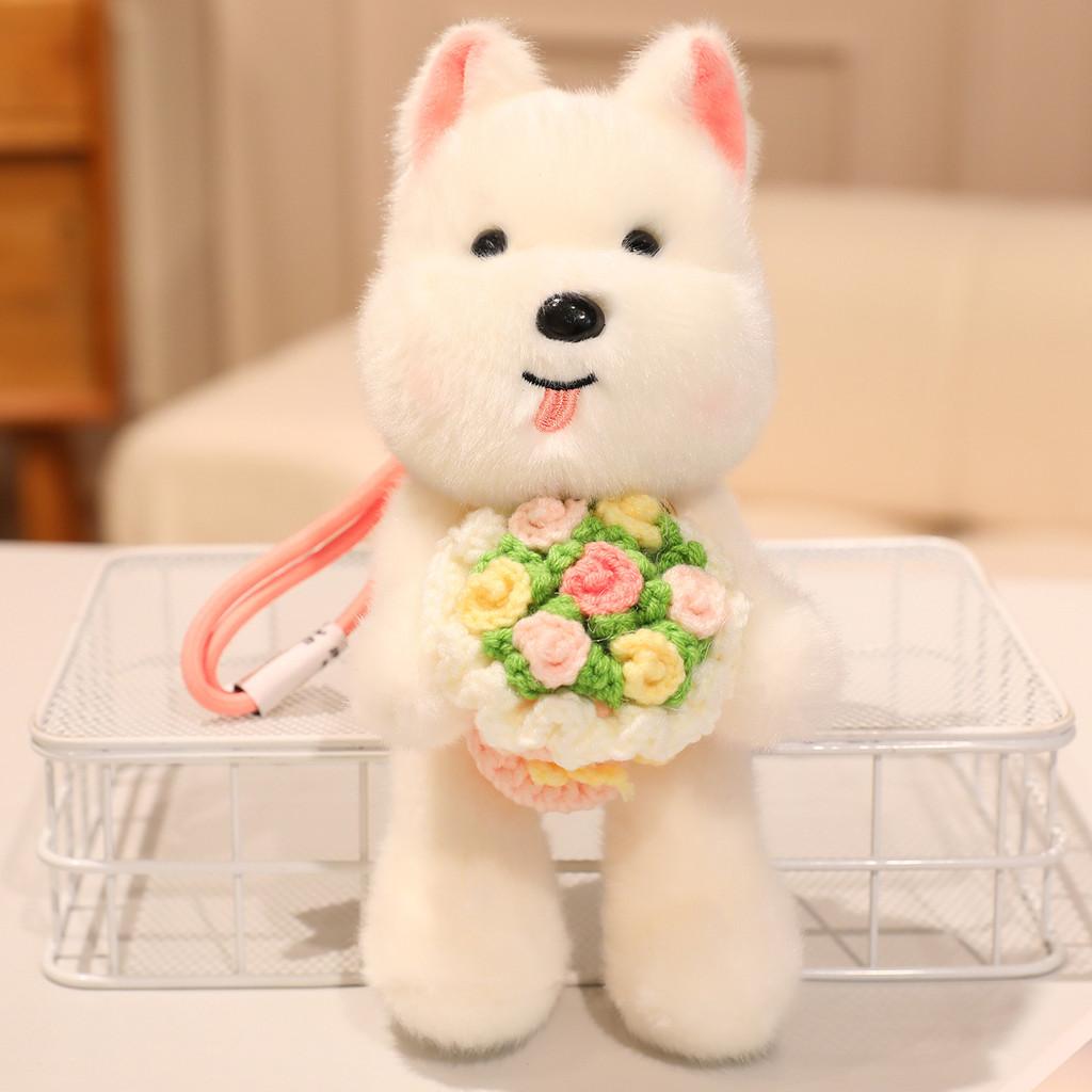 Fox Rabbit Panda Themed Plush Keychain Toy Hamster Flower Soft Pp Cotton Gift
