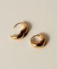 Novice Tokyo Mini Compact Oval Pierce [Stainless] / Gold