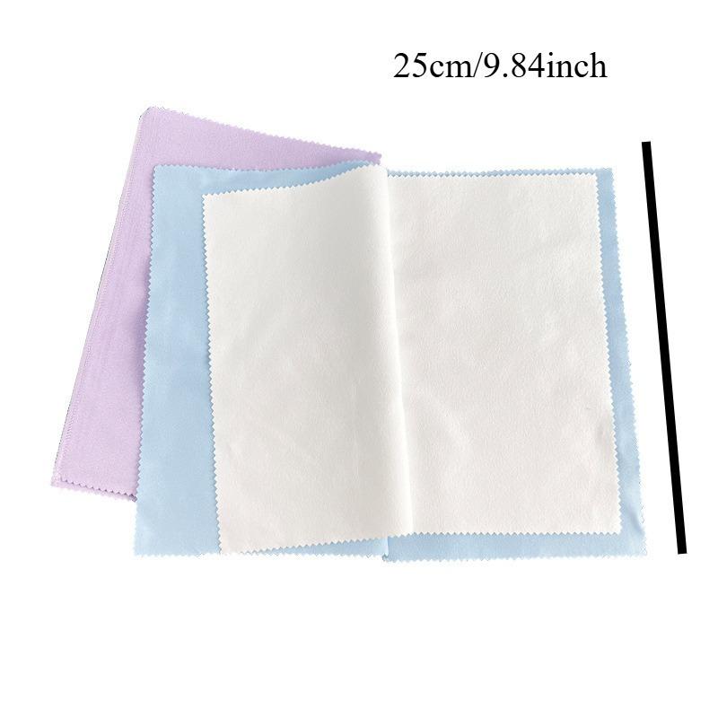 Sterling Silver Polishing Cloth Set Jewelry Cleaning Cloths Soft Wipe Wiping Cloth Keep Jewelry Shining Tools