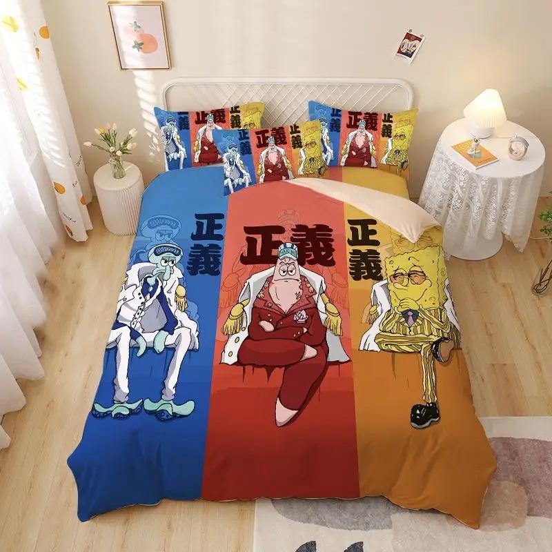 sp-pongebob squarepants Patrick Star Bedding Sets Skin Friendly Duvet Covers Comfortable And Lovely Suitable For All Ages