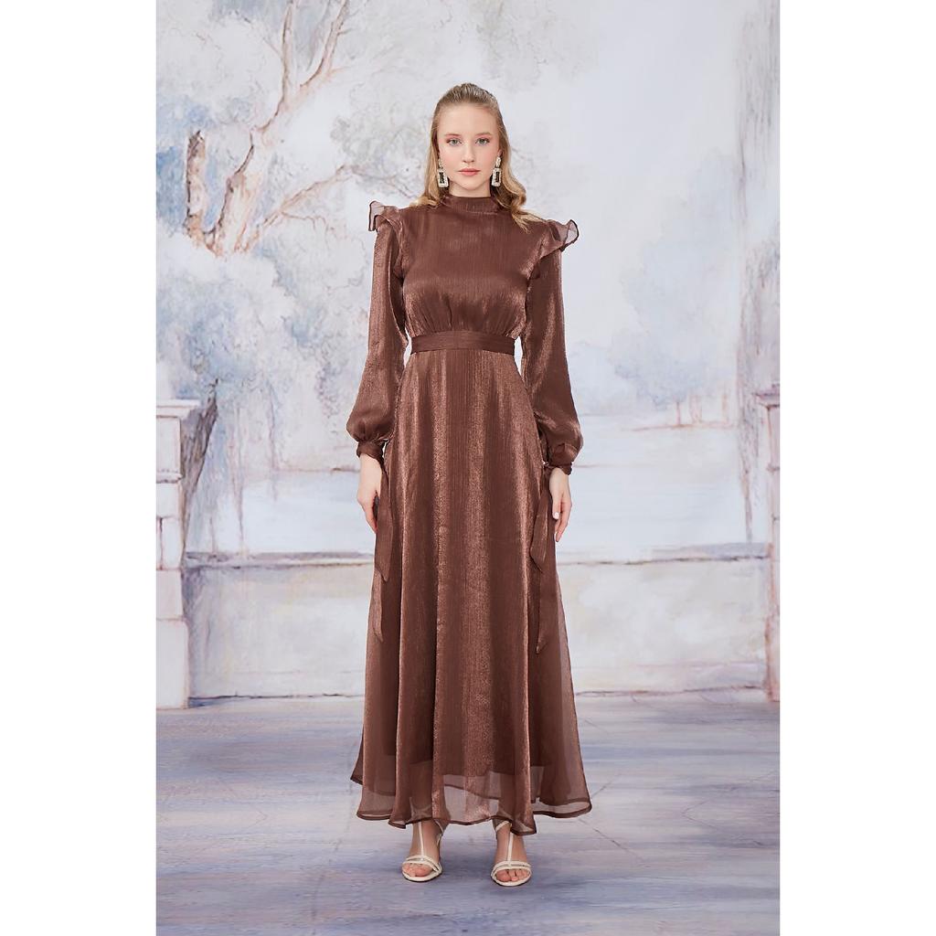 Suknia wieczorowa Mira w kolorze granatowym