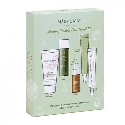 Mary & May Soothing Trouble Care & Intense Moisture Care Skincare Travel Kit, Moisturising, Kbeauty, Korean Cosmetics, Sample