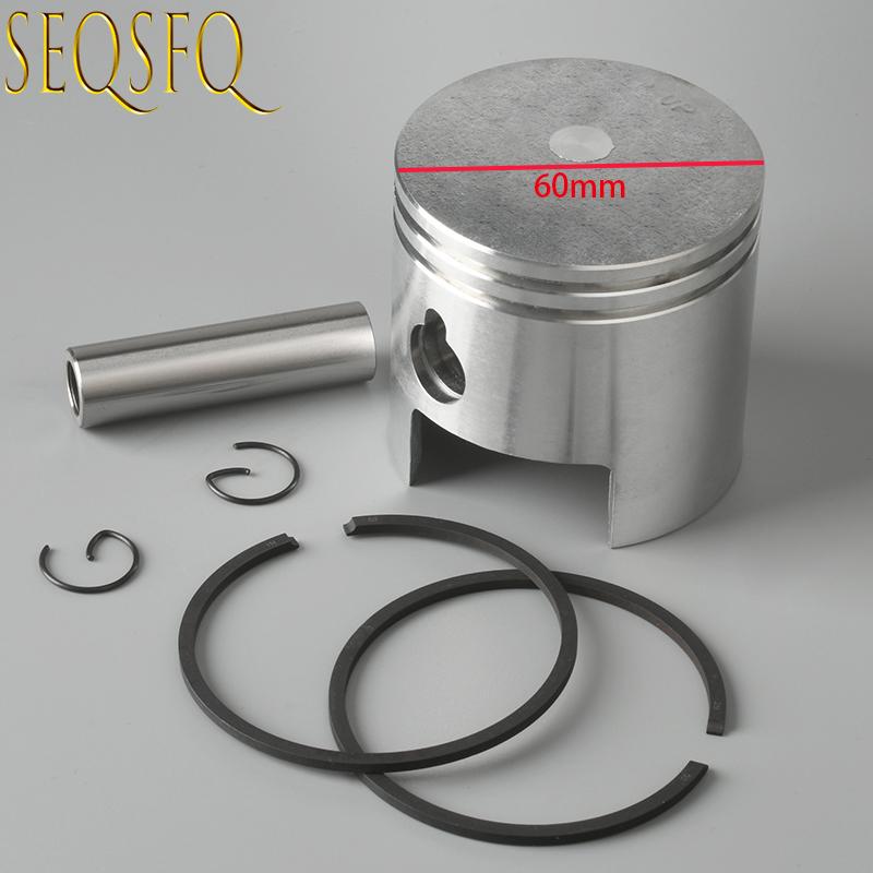 Piston Set STD 350-00001-1 For Tohatsu Outboard Motor 2 Stroke 18HP M18E 350-00001-0 350-00001 Diameter 60mm Boat Engine