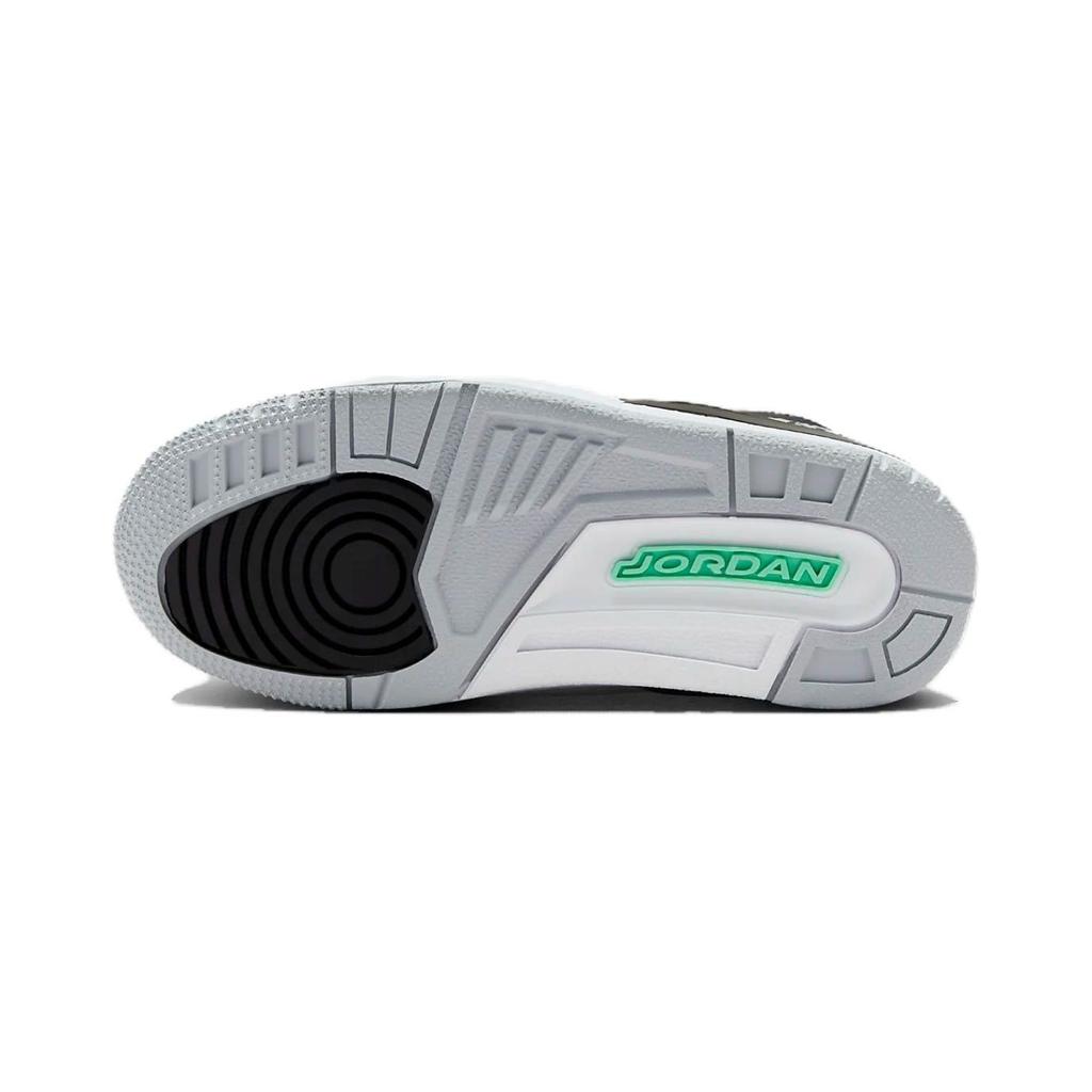 Air Jordan 3 Retro PS Green Glow Kids Sneakers Black Wolf-Grey White DM0966-031
