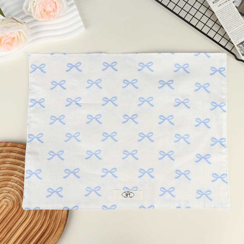 Cotton Plaid Decorative Placemat Heat Insulated Coaster for Rustic Wedding Table Setting Cushion Pad