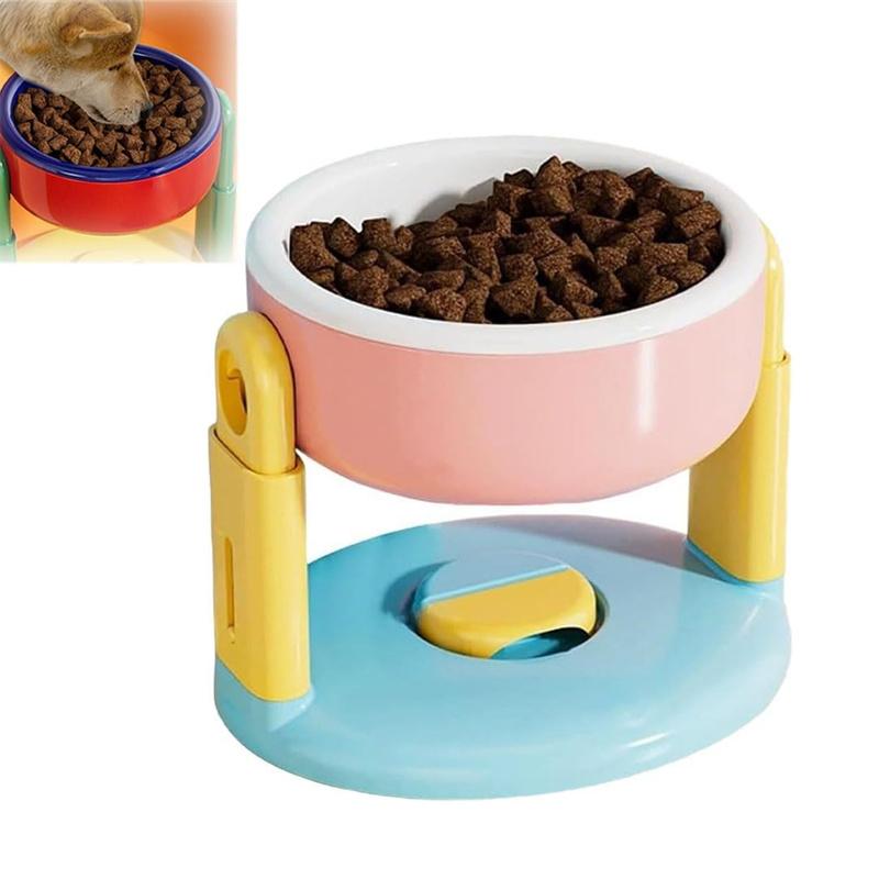 Liftable Suction Cup Pet Bowl 3 Level Height Adjustment Protect Cervical Spine Pet Bowls Non-Slip Elevated Dog Cat Food Bowls