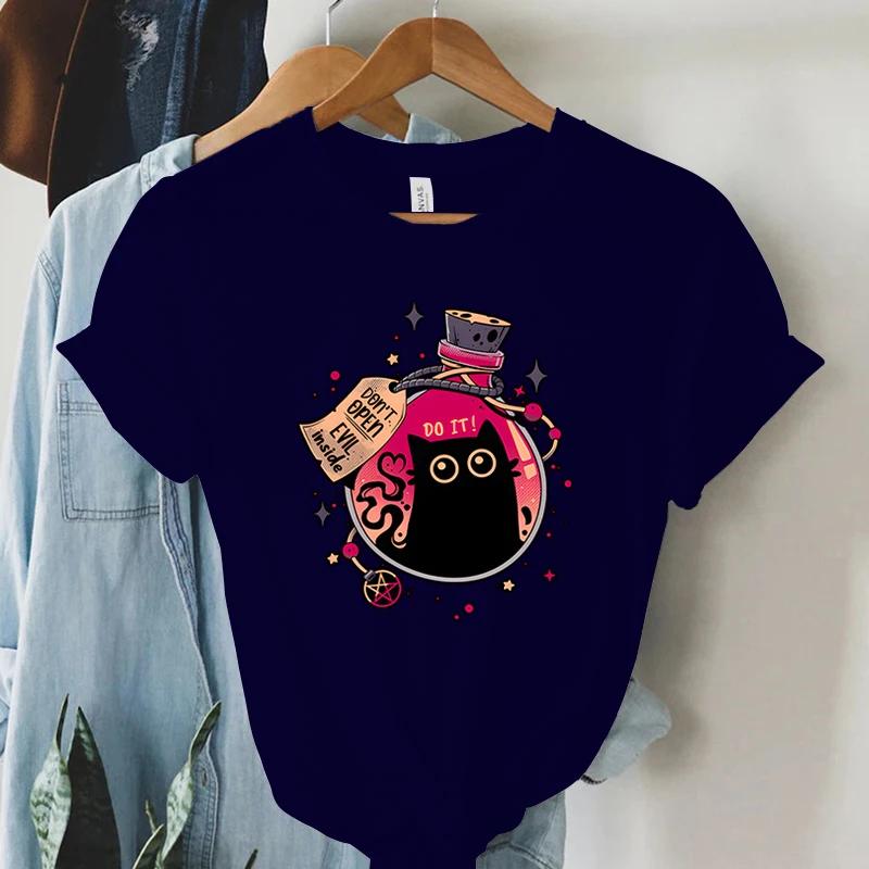 Woman Clothing Graphic T Shirts Womens Lovely Pattern Tshirt for Female Fashion Tops 2024 Funny T Shirts Youthful Woman Clothes