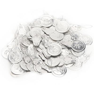 100 Stück DIY Nadeleinfädler Aluminiumdrahtschlaufe Kreuzstich Einführen Handmaschine Nähwerkzeug(Doppelt
