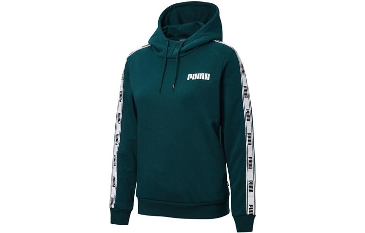 PUMA Sweatshirts Women s Pine Green Hooded Moderate Regular 587005-05 S