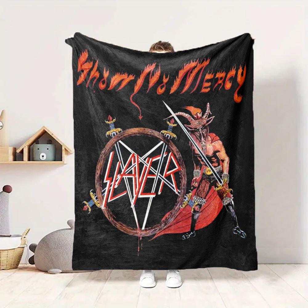 Slayer Art Flannel Blanket Throw Blanket Soft Warm Sofa Bed Camping Car home Decor Unique Christmas Gift C9301377