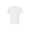 Li Ning Running Series Solid Color Reflective Crew Neck Short Sleeve T-Shirt Men Tops Standard-White ATSU199-2