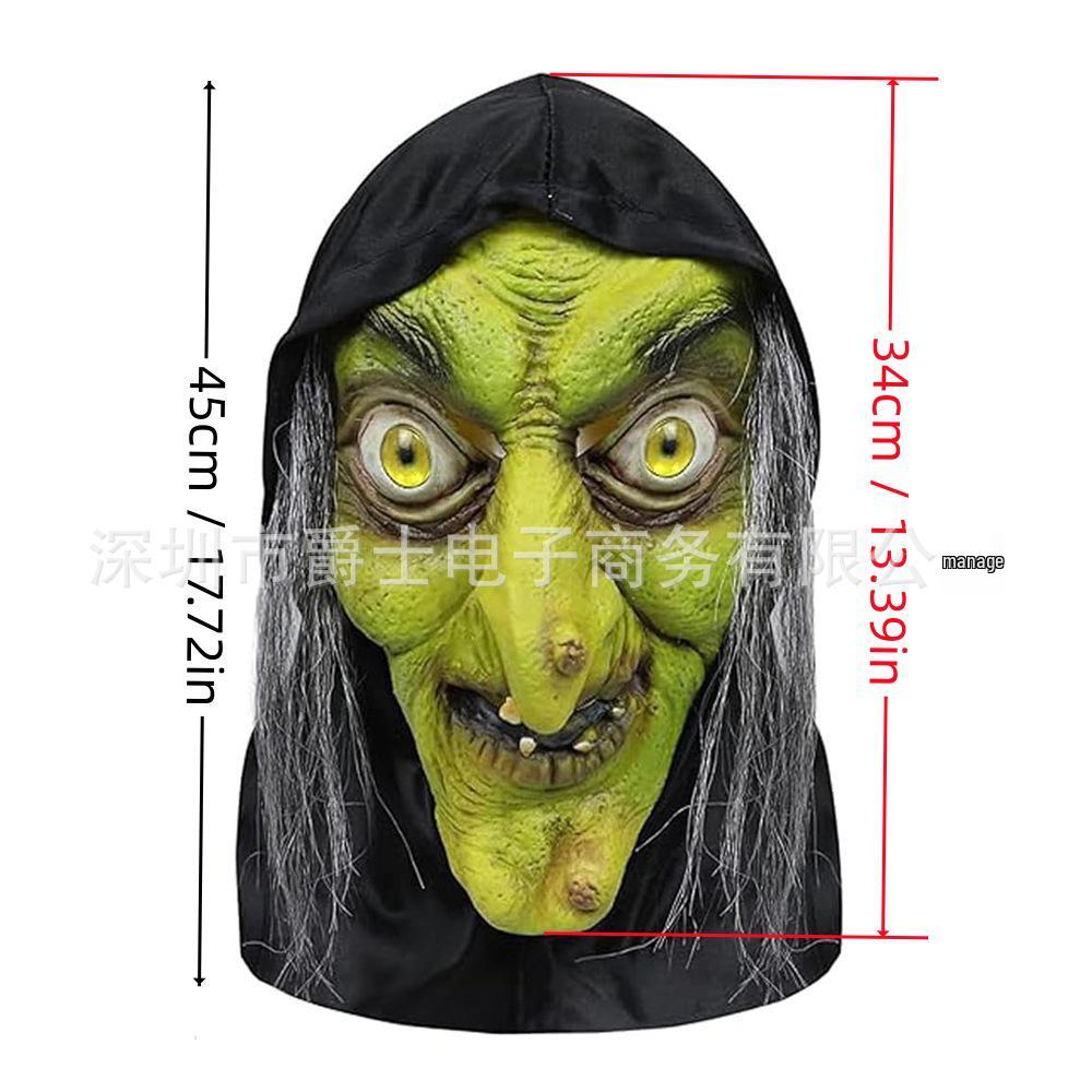 Realistic Latex Halloween Mask: Young Man with Wig