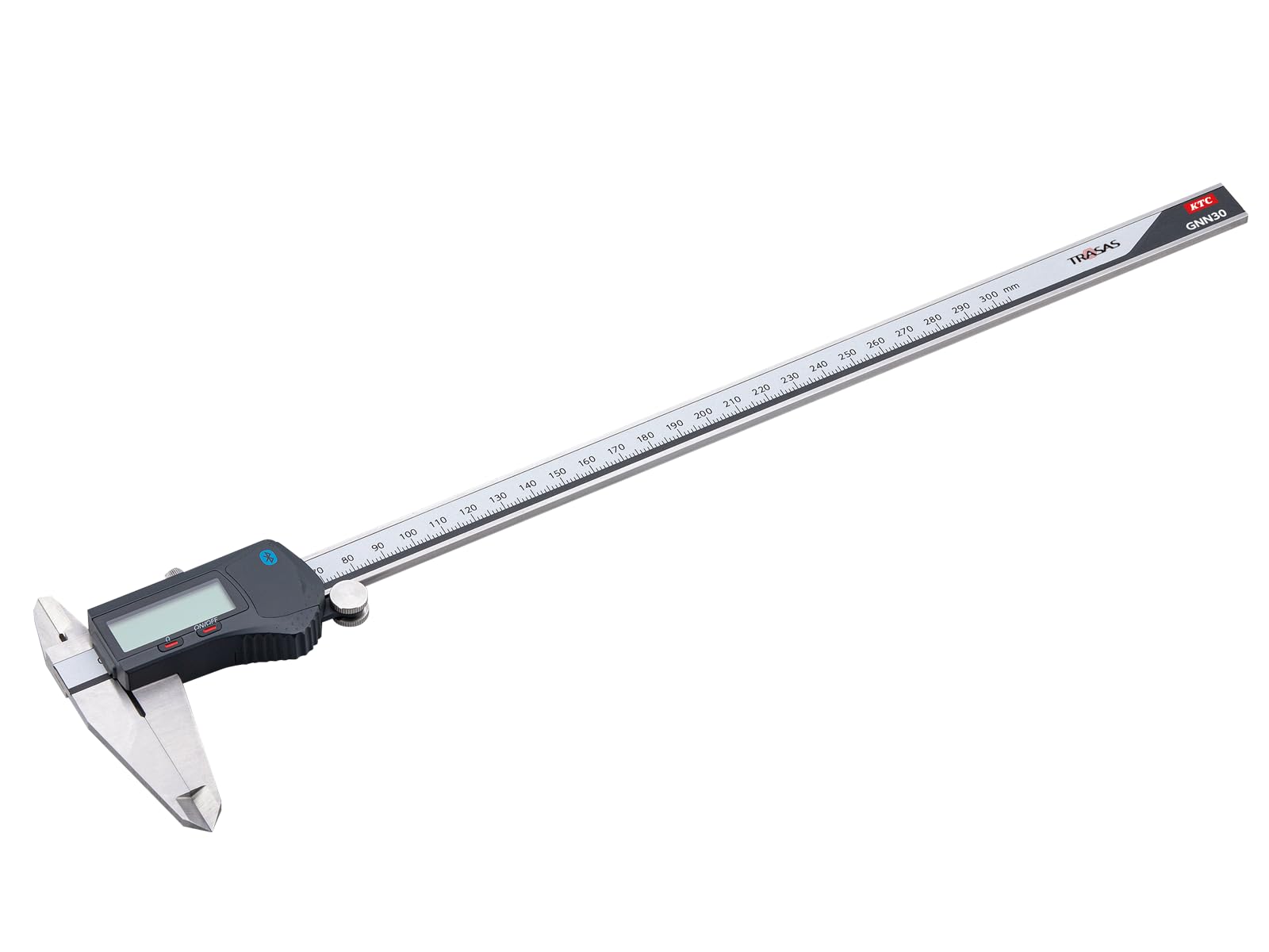 KTC Machine Digital Measurement Range Wireless Transmits Measurements to a Device via Input Possible (Kyoto Tool) Caliper, 0-300mm, Model, Bluetooth, серебряный