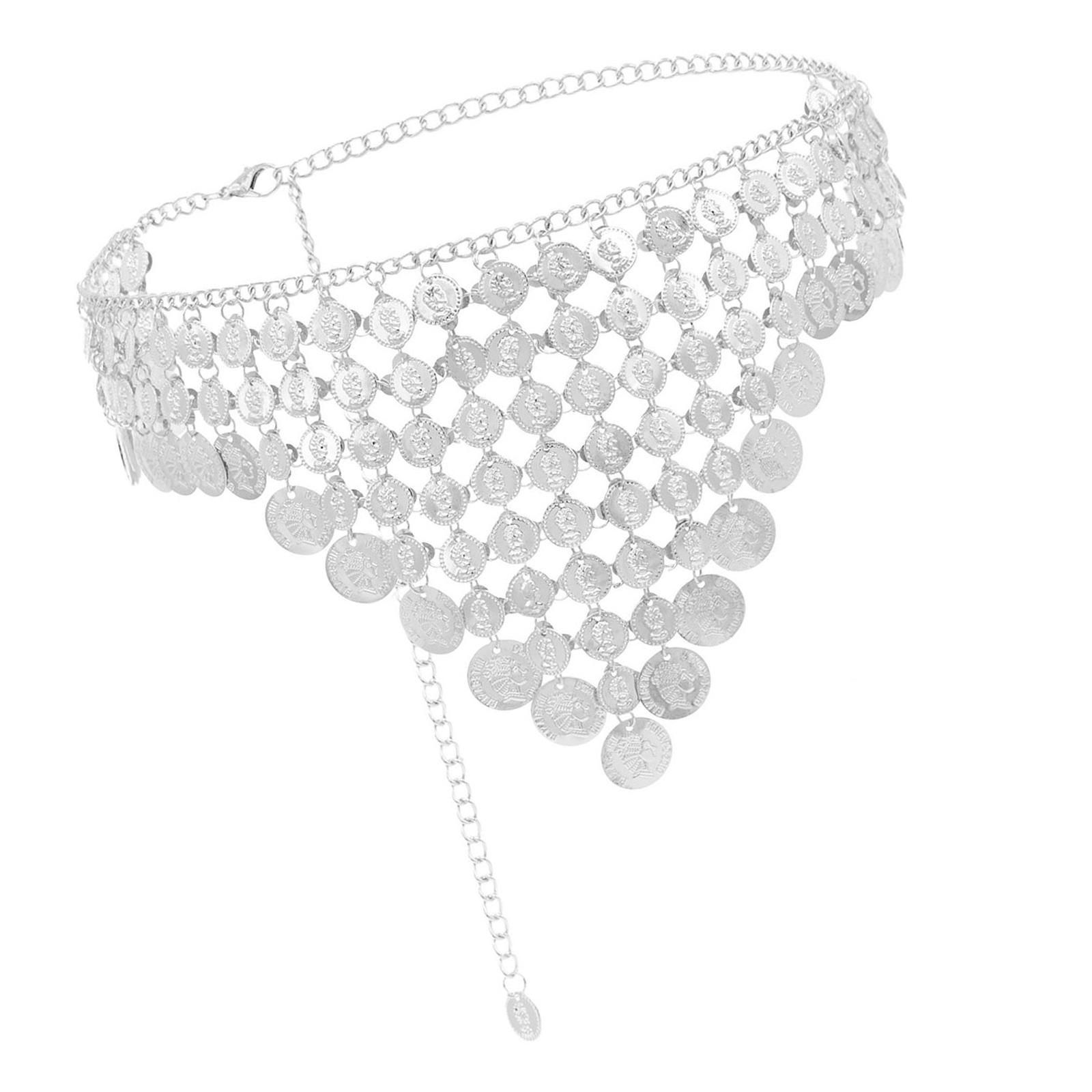 

Трендовая поясная цепочка с монетами и кисточками, регулируемая длина, цепочка для тела, модный пояс для женщин для вечеринок и повседневной носки C