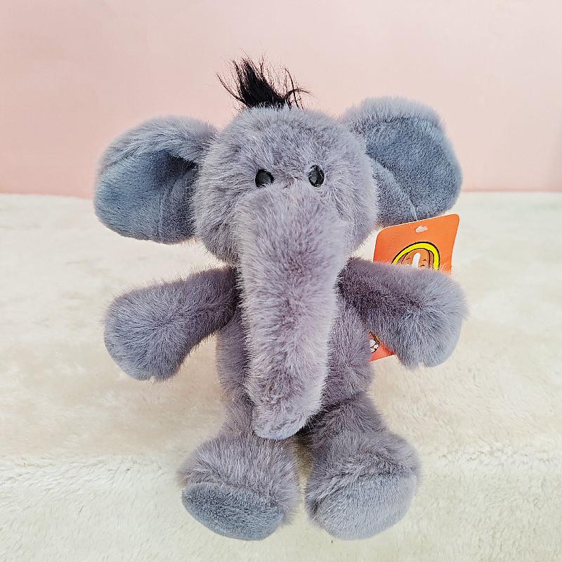 Plush Forest Animal Dolls: Lion, Elephant, Tiger, Monkey, and Deer - Children's Toys