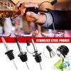 6/12Pcs Self-closing Liquor Bottle Pourers Bartender Bar Tools  Kitchen Supplies