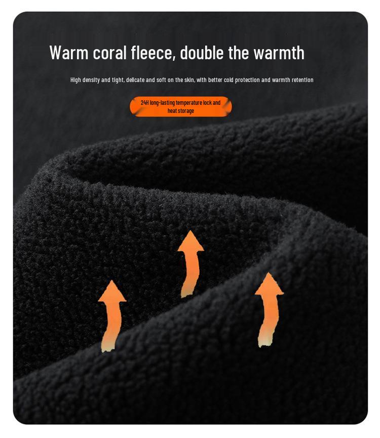 Men's Softshell Fleece Jacket for Autumn/Winter - Stand Collar, Casual Outdoor Mountaineering Coat