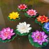 7pcs/set Realistic Lotus Flower 10cm Simulation Lotus Decorative Artificial Lotus Plant  Pond