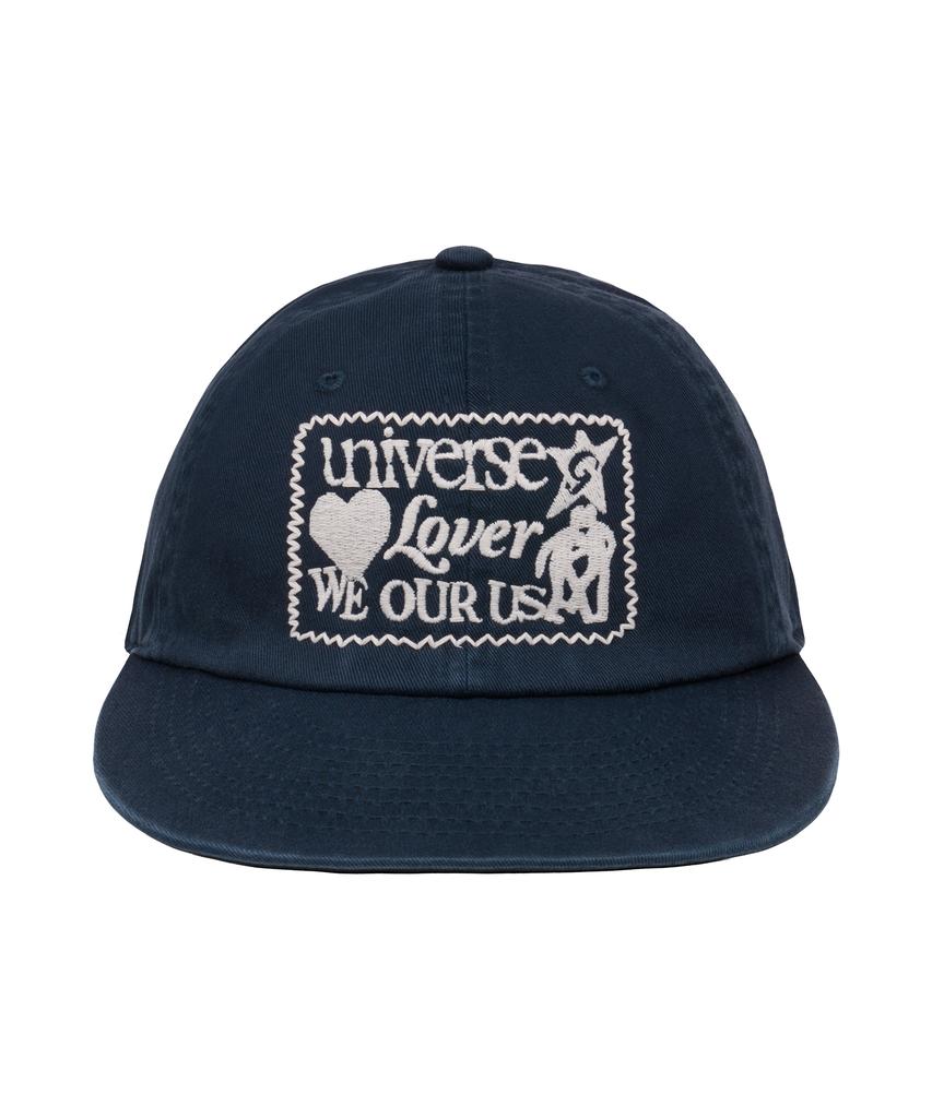 Yunibeoseugameonteu Universe Rubber Patch Washed Cap_Navy