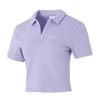 Sportswear Essential Fashion Comfortable Short Sleeve Polo Shirt Women Tops Purple DV7885-533