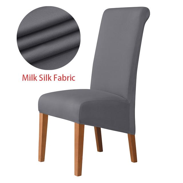 High Back &Universal High Elasticity Chair Cover Jacquard M Xl Size Chair Covers Dining Room Kitchen Office Home Corn Flannel